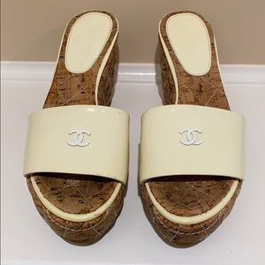 Authentic Chanel Cork Wedge!!